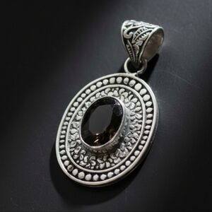 D'Joy Sterling Silver Smoky Quartz Pendant